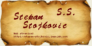 Stepan Stojković vizit kartica